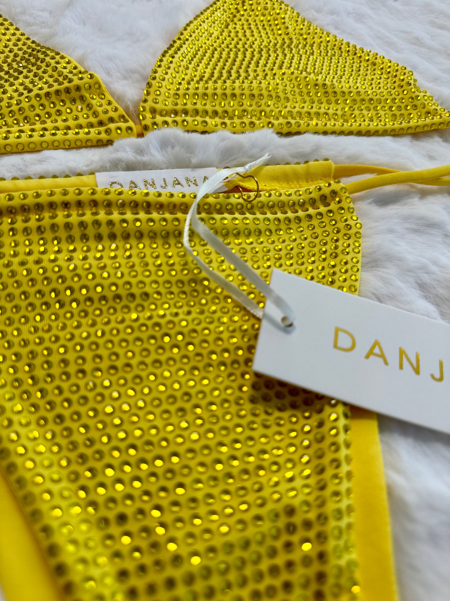 Diamante Bikini Lemon Yellow