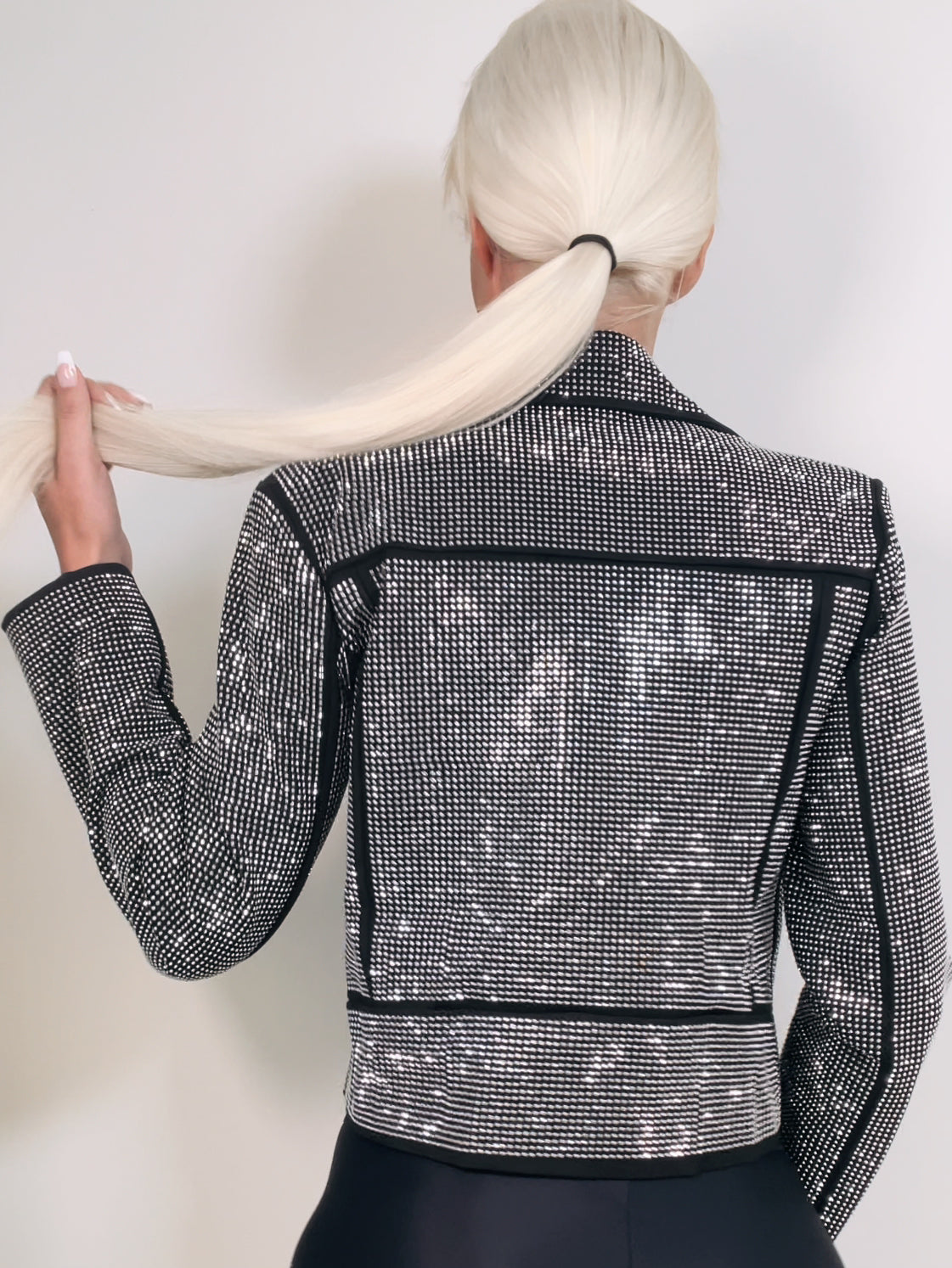 Las Vegas Diamond leather jacket black