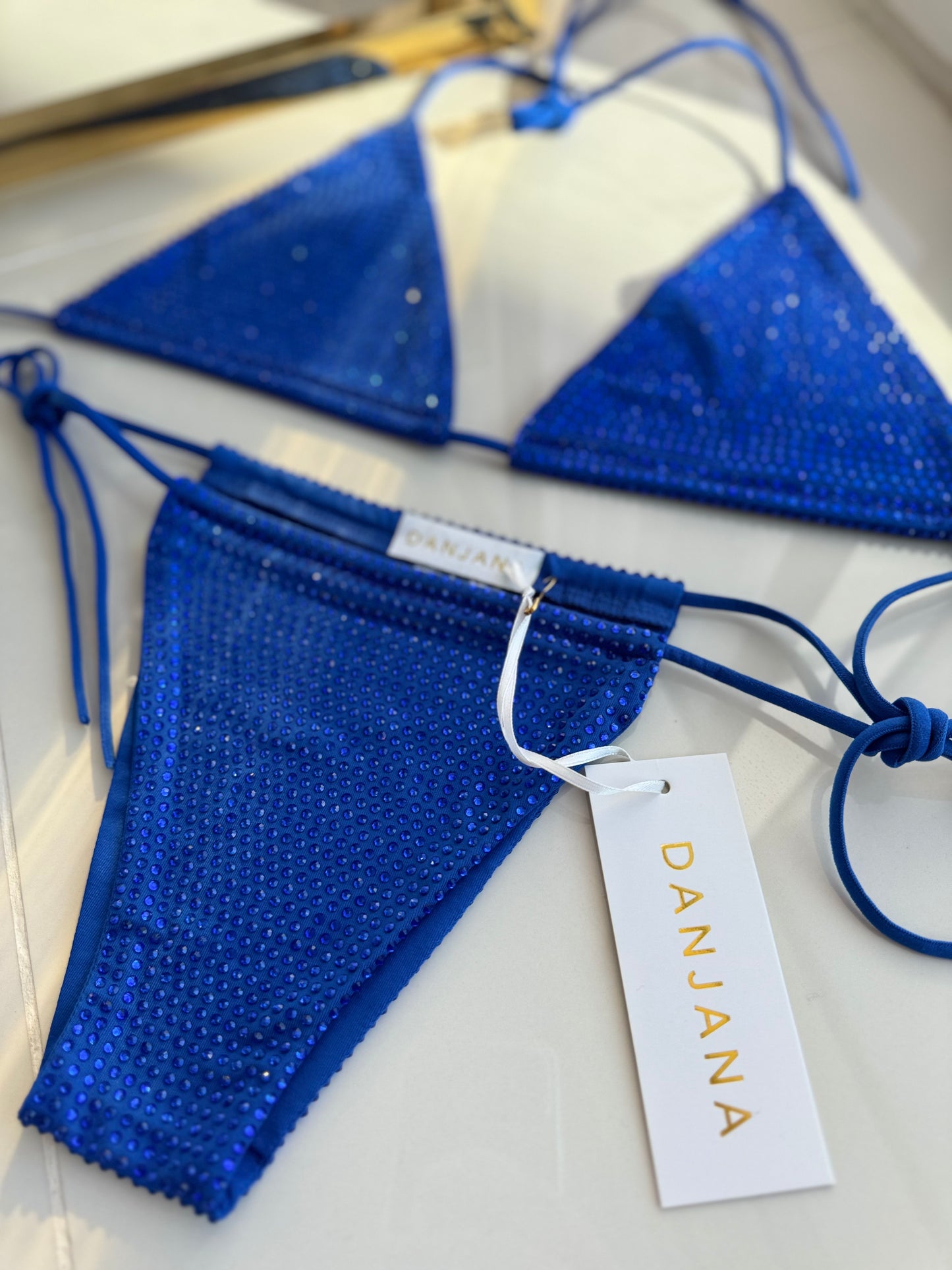 Diamante Bikini Electric Blue