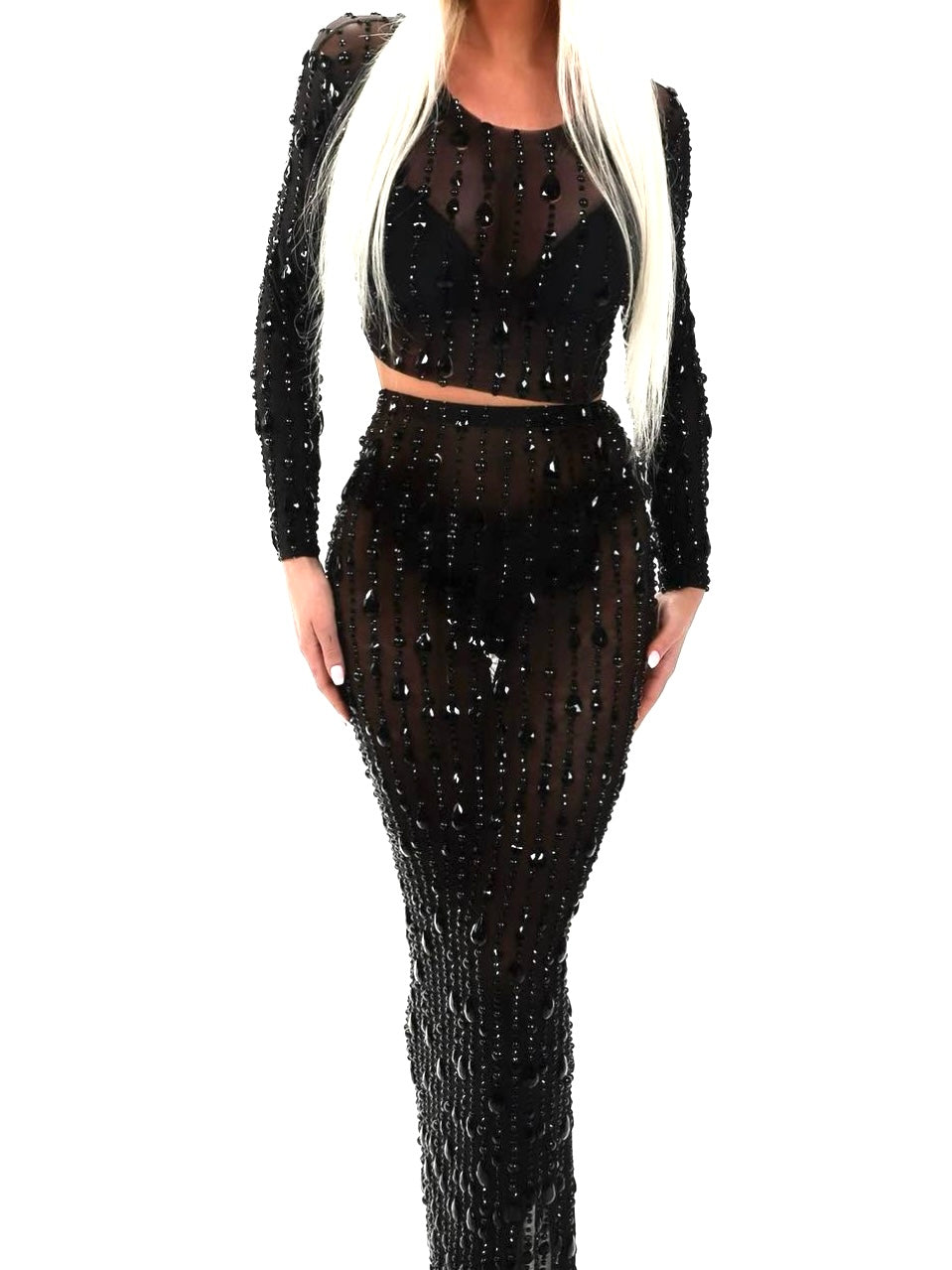 Black Diamond Glam dress Set
