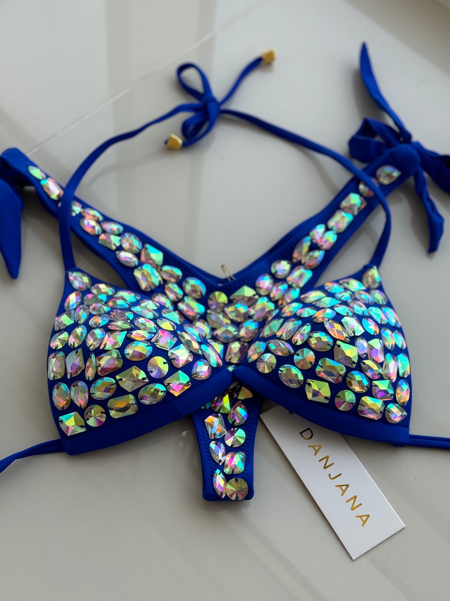 Crystal Diamond Bikini Blue