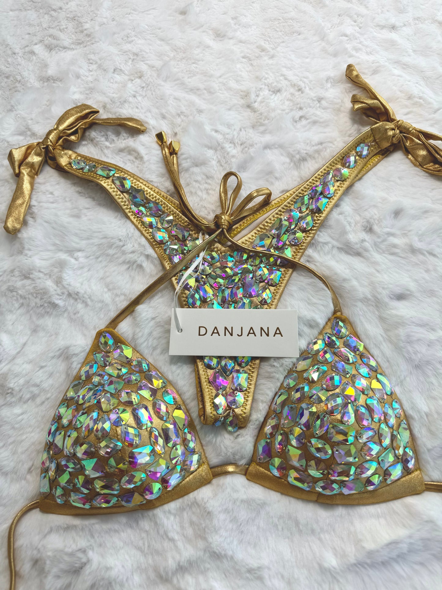 Crystal Diamond  Bikini Gold